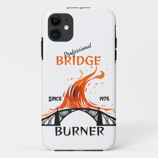 Capa Para iPhone 11 Gravador de ponte profissional (Verso)