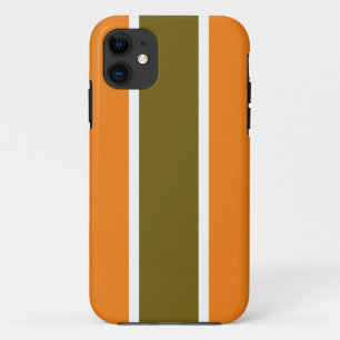Capa Para iPhone 11 Grelha do Ouro Laranja-Na moda-Grelha do Centro Ol