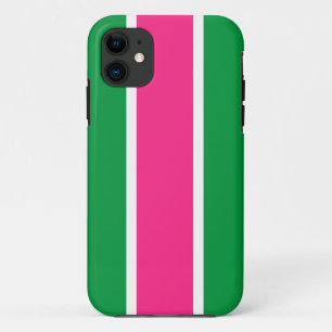 Capa Para iPhone 11 Greve de desportistas verdes, cor-de-rosa, com bat