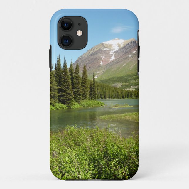 Capa Para iPhone 11 Grinnell Creek no Glacier National Park (Verso)