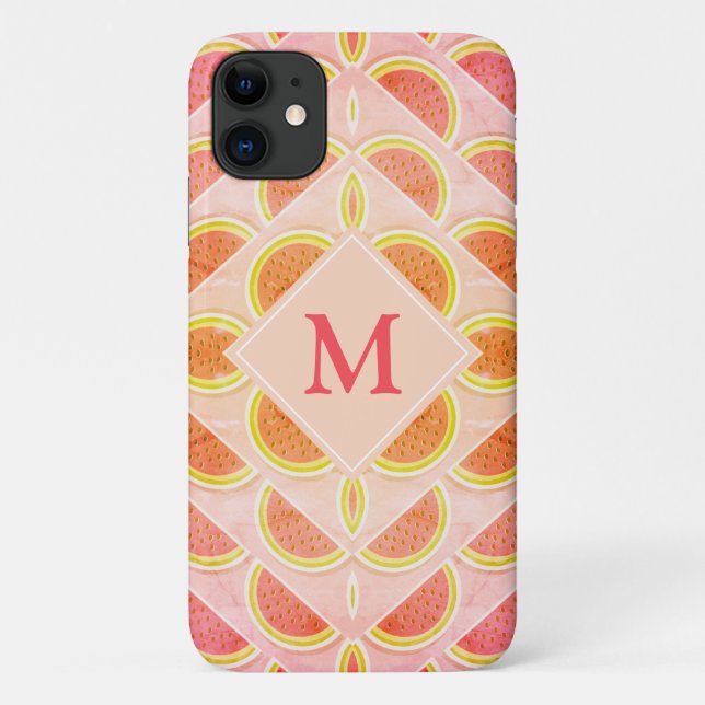 Capa Para iPhone 11 GRIPE GRIPE Kaleidoscópio MONOGRAMA (Verso)