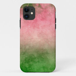 Capa Para iPhone 11 Grunge Colors - Rose Pink & Green