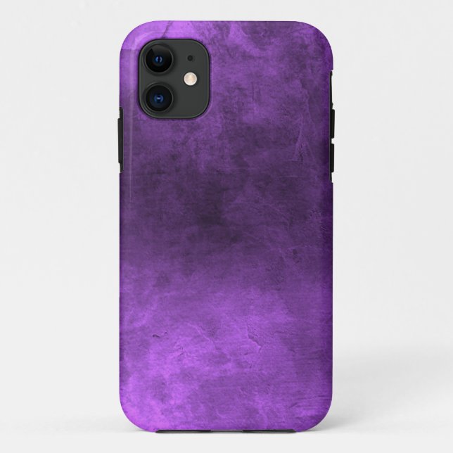 Capa Para iPhone 11 Grunge Escuro - Roxo (Verso)