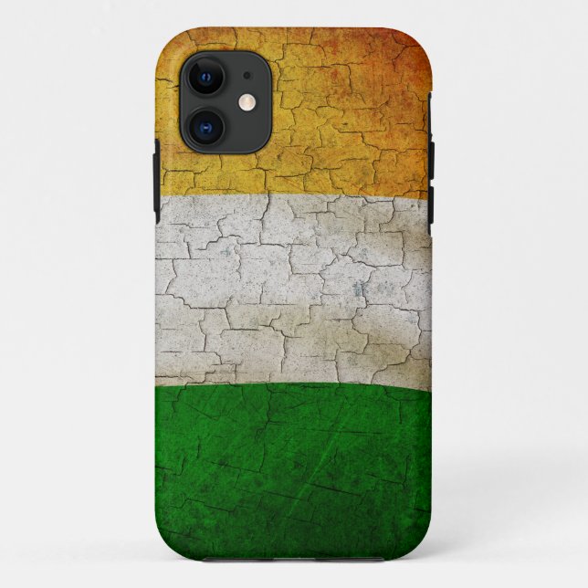 Capa Para iPhone 11 Grunge Ireland flag (Verso)