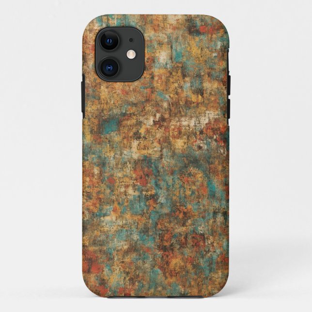 Capa Para iPhone 11 Grunge Skull Art Mobile Case (Verso)