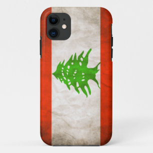 Capa Para iPhone 11 Grungy Lebanon Flag