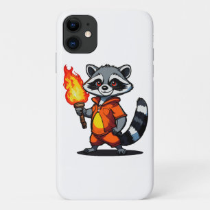 Capa Para iPhone 11 Guaxinim com Tocha