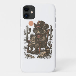 Capa Para iPhone 11 Guaxinim Cowboy Fofão Western 