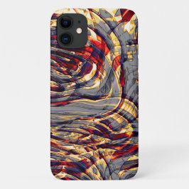 Capa Para iPhone 11 Guerra às fitas laranja contra o vermelho, sobre a