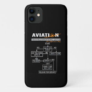 Capa Para iPhone 11 Guia de detecção de problemas de aviação do pi