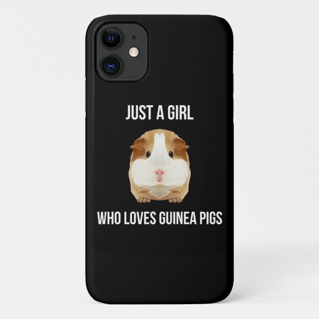 Capa Para iPhone 11 Guiné Pig Apenas Uma Rapariga Adora Wheek (Verso)