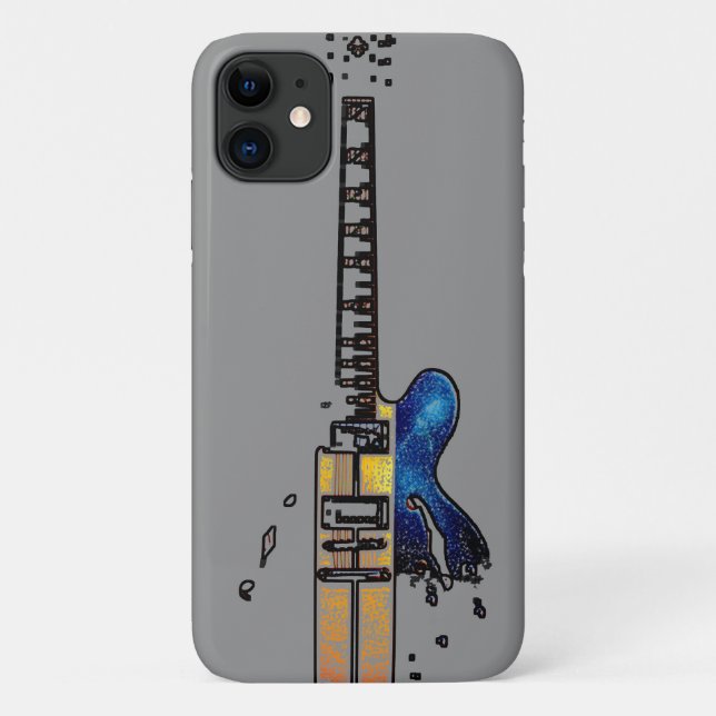 Capa Para iPhone 11 Guitar 4 iphcna (Verso)