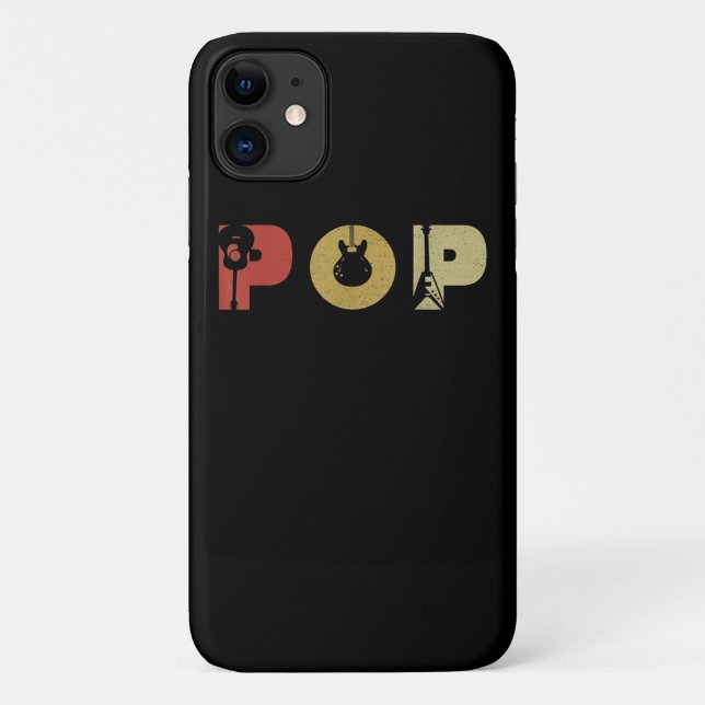 Capa Para iPhone 11 Guitarrista Guitarra apresenta ideias Pop (Verso)