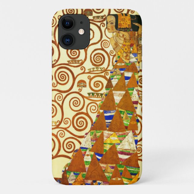 Capa Para iPhone 11 Gustav Klimt A Árvore da Vida Arte Fina (Verso)