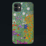 Capa Para iPhone 11 Gustav Klimt Flower Garden Vintage Art Nouveau<br><div class="desc">Gustav Klimt Flower Garden Vintage Art Nouveau Pintura De Belas Artes 1907</div>