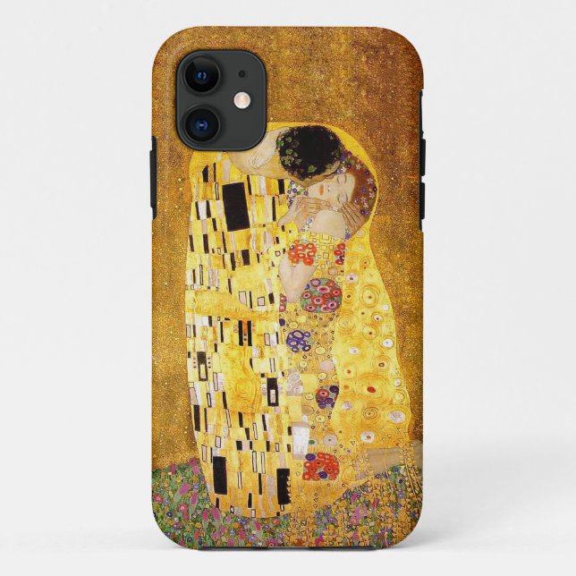 Capa Para iPhone 11 Gustavo Klimt "o beijo " (Verso)
