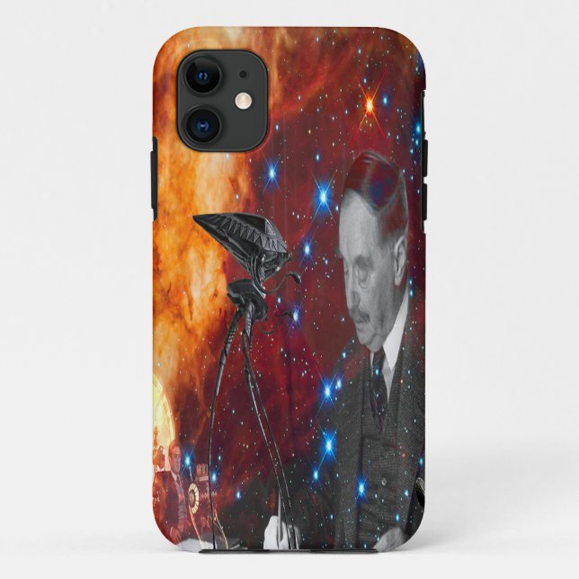 Capa Para iPhone 11 H.G.Wells Ficção Científica (Verso)