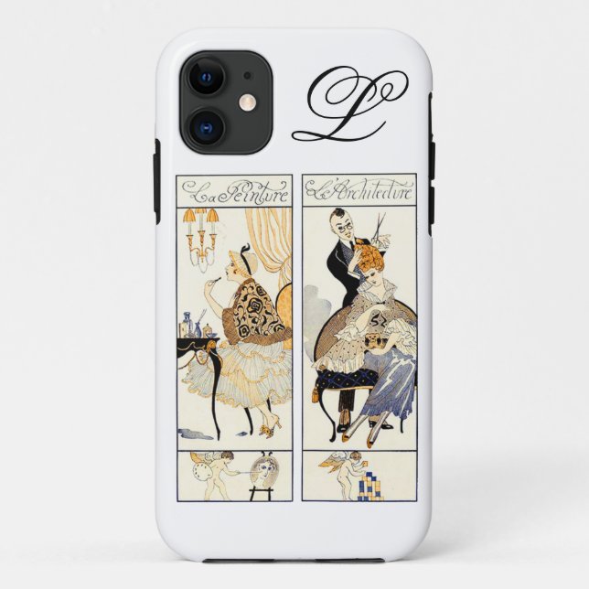 CAPA PARA iPhone 11 HAIR STYLIST, FASHION BEAUTY SALON FIGURA ARTISTA (Verso)