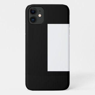 Capa Para iPhone 11 half white half black, half black half white