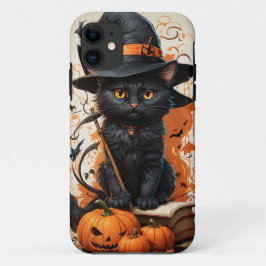 Capa Para iPhone 11 Halloween Cat