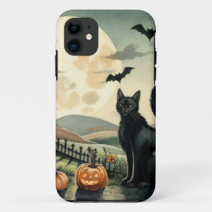 Capa Para iPhone 11 Halloween/outono/Outono/Abóbora/gato