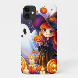 Capa Para iPhone 11 Halloween Pequena Bruxa Iphone/Ipad Case