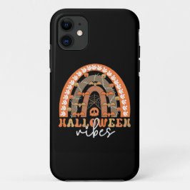 Capa Para iPhone 11 Halloween Vibes Boho Rainbow Fall Spooky