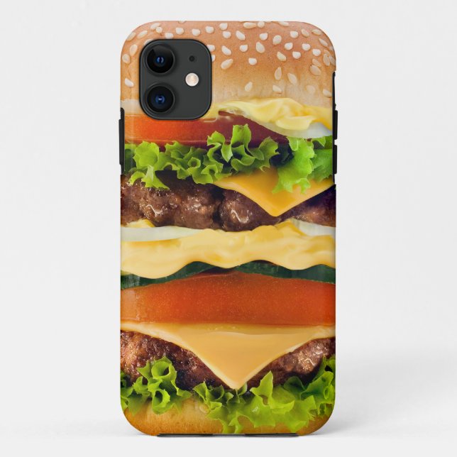 Capa Para iPhone 11 Hamburger (Verso)