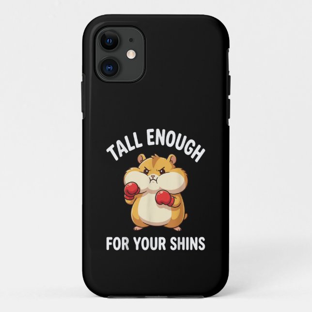 Capa Para iPhone 11 Hamster Engraçado de Boxe Alto o Suficiente para a (Verso)