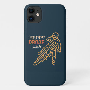 Capa Para iPhone 11 Happy Braap Day Motocross