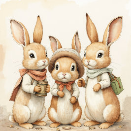 Capa Para iPhone 11 Happy Rabbits 