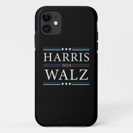 Capa Para iPhone 11 Harris Walz eleições de 2024