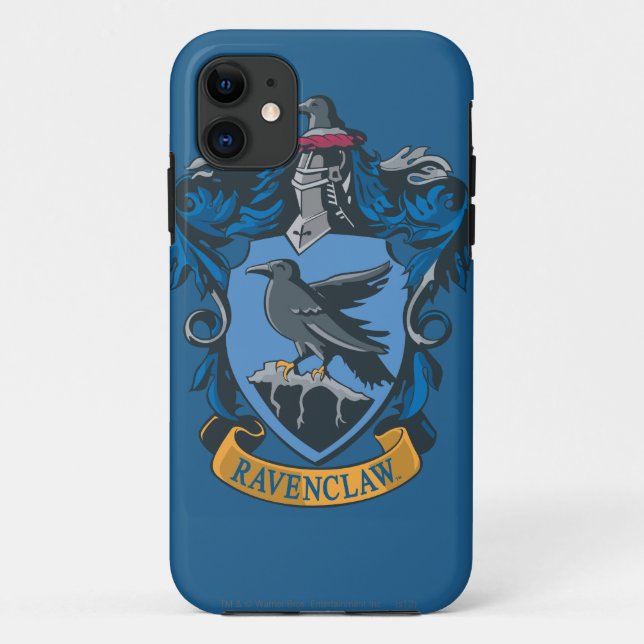 Capa Para iPhone 11 Harry Potter  | Brasão Gótico da Corvinal (Verso)