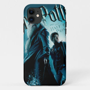 Capa Para iPhone 11 Harry Potter e Dumbledore em rochas 1