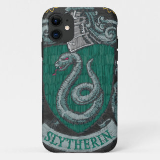 Capa Para iPhone 11 Harry Potter | Slytherin Crest - Vintage
