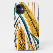 Harvest Harmony: Um Padrão de Trigo em uma Canvas