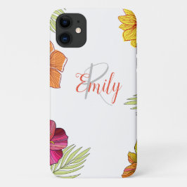 Capa Para iPhone 11 Hawaiian Aloha Floral