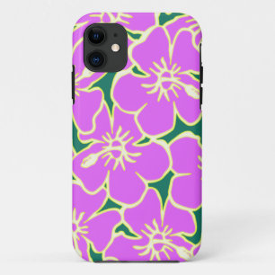 Capa Para iPhone 11 Hawaiian Hibiscus Luau Flores Tropicais