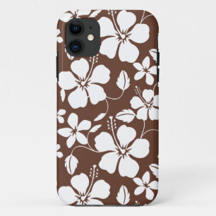 CAPA PARA iPhone 11 HAWAIIAN HULA (HIBISCUS) BROWN