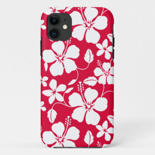 CAPA PARA iPhone 11 HAWAIIAN HULA (HIBISCUS) RED