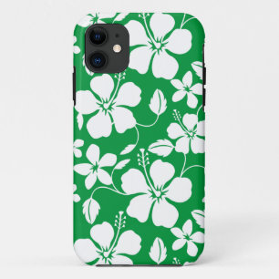 CAPA PARA iPhone 11 HAWAIIAN HULA (HIBISCUS) VERDE
