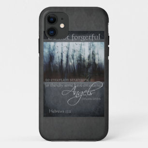 Capa Para iPhone 11 Hebraico 13:2 Cota Angel