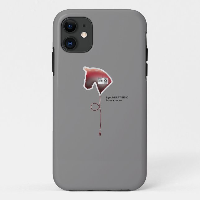 Capa Para iPhone 11 Hepatite C (Verso)