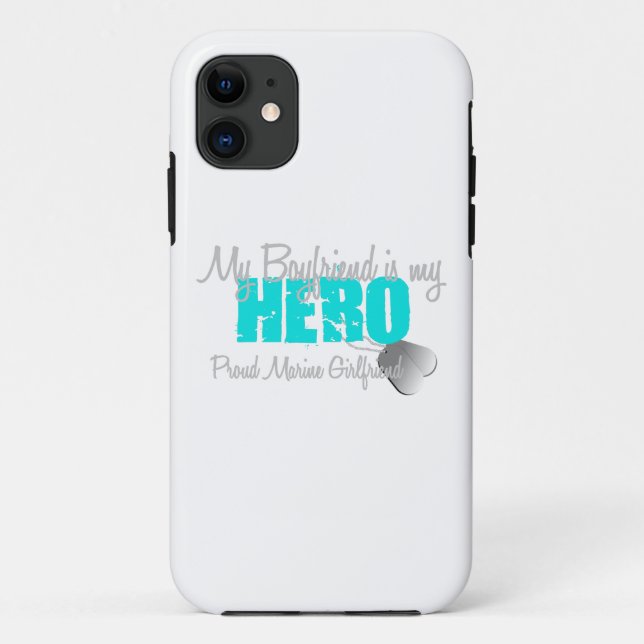 Capa Para iPhone 11 Herói marinho do namorada (Verso)