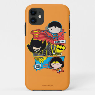 Capa Para iPhone 11 Heróis Chibi Prontos Para Ação!