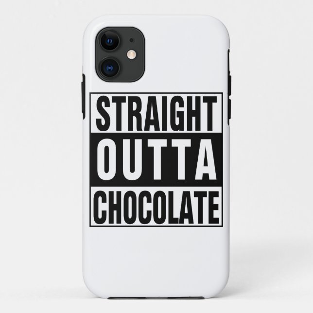 Capa Para iPhone 11 Hetero fora de chocolate (Verso)