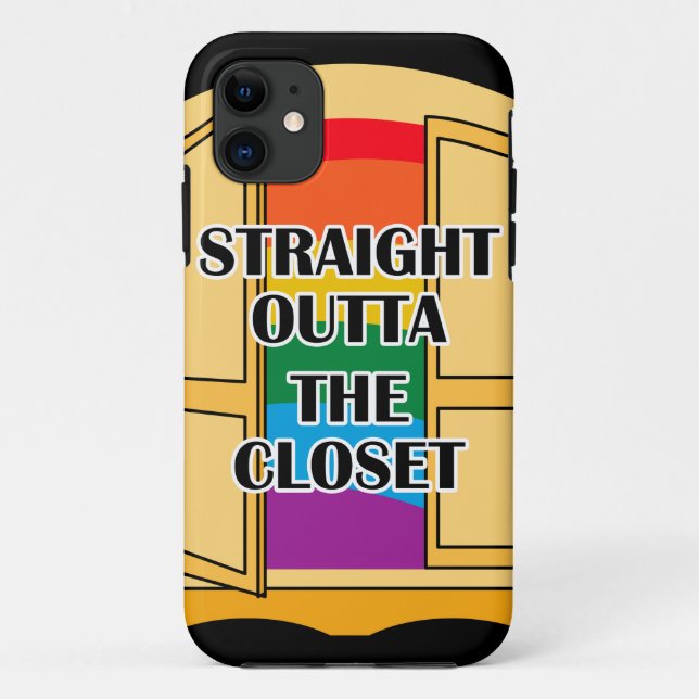 Capa Para iPhone 11 Hetero Fora Do Armário (Verso)