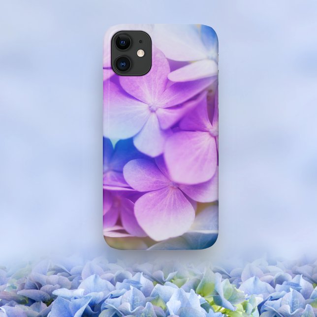 Capa Para iPhone 11 Hidrangea Roxo Colorida (Criador carregado)