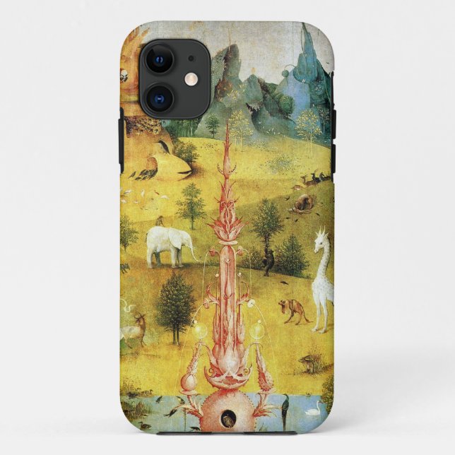 Capa Para iPhone 11 Hieronymus Bosch que pinta a arte (Verso)