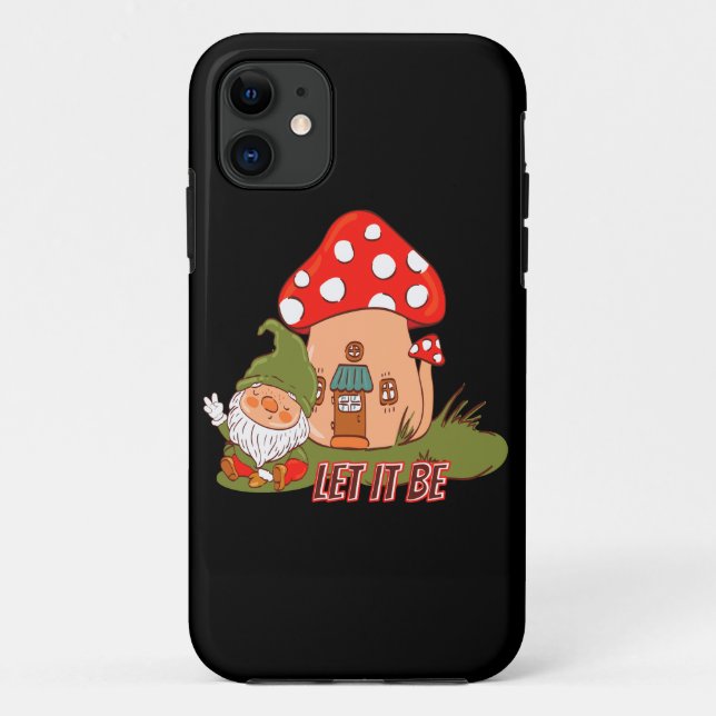 Capa Para iPhone 11 Hippie Que Seja Gnomo (Verso)
